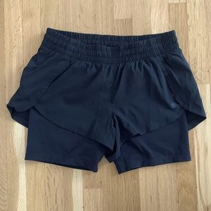 Athleta Black Running Shorts with Spandex